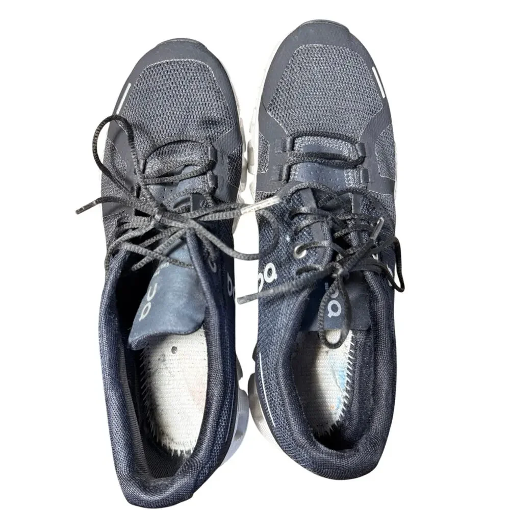 On Running Cloud 5 Shoes Women 8.5 Black White Sneakers NO INSOLES AS IS